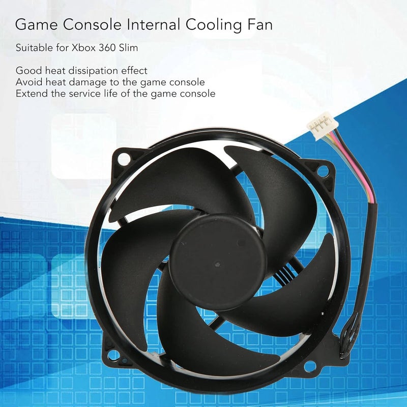 Yoidesu Replacement Internal Cooling Fan for 360 Slim, Cooling Fan Game Console Internal Heatsink Cooler - Image 2